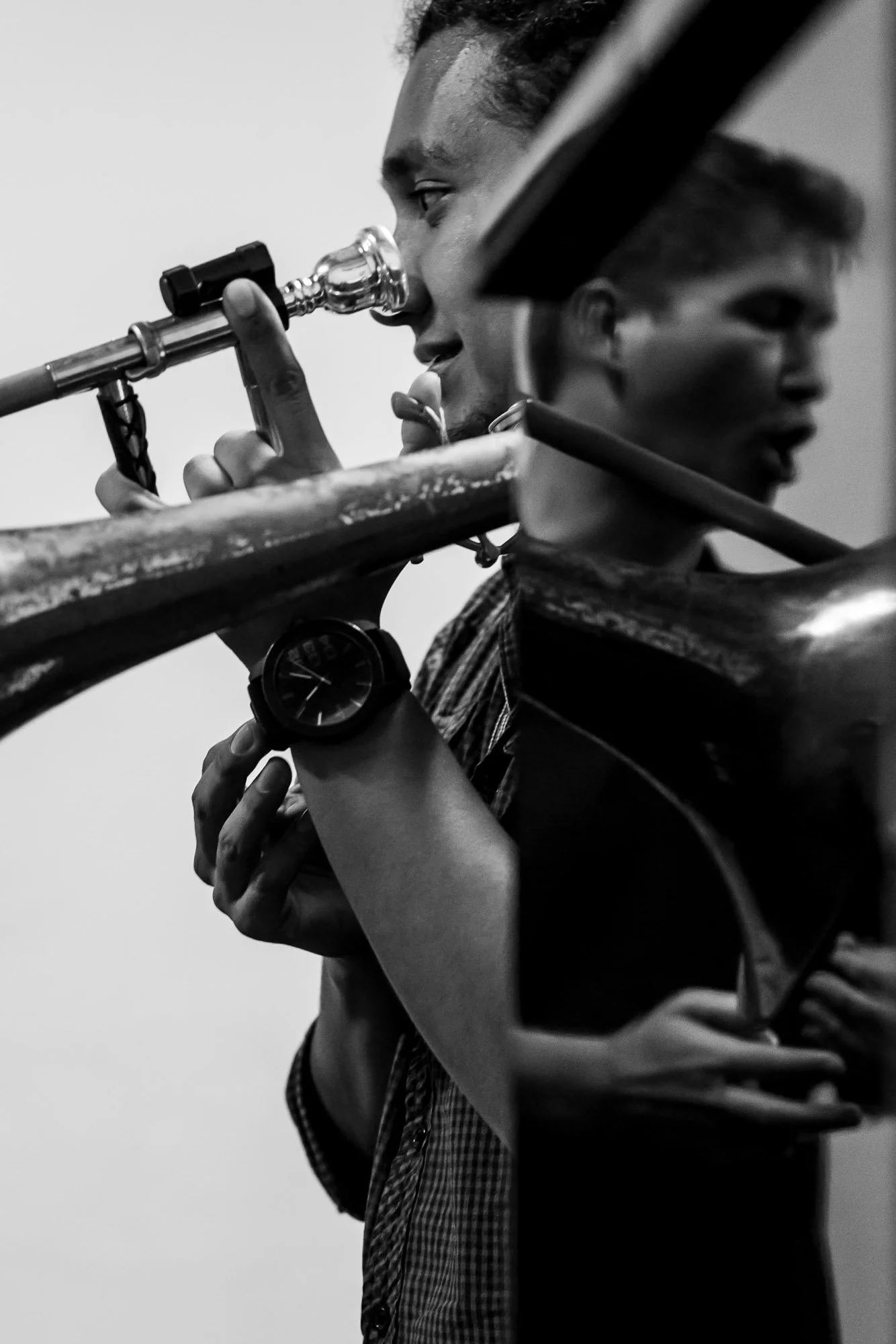 Mérida International Brass Festival - Master & Student : La concentration et le partage lors d'une masterclass musicale à Mérida, Mexique.