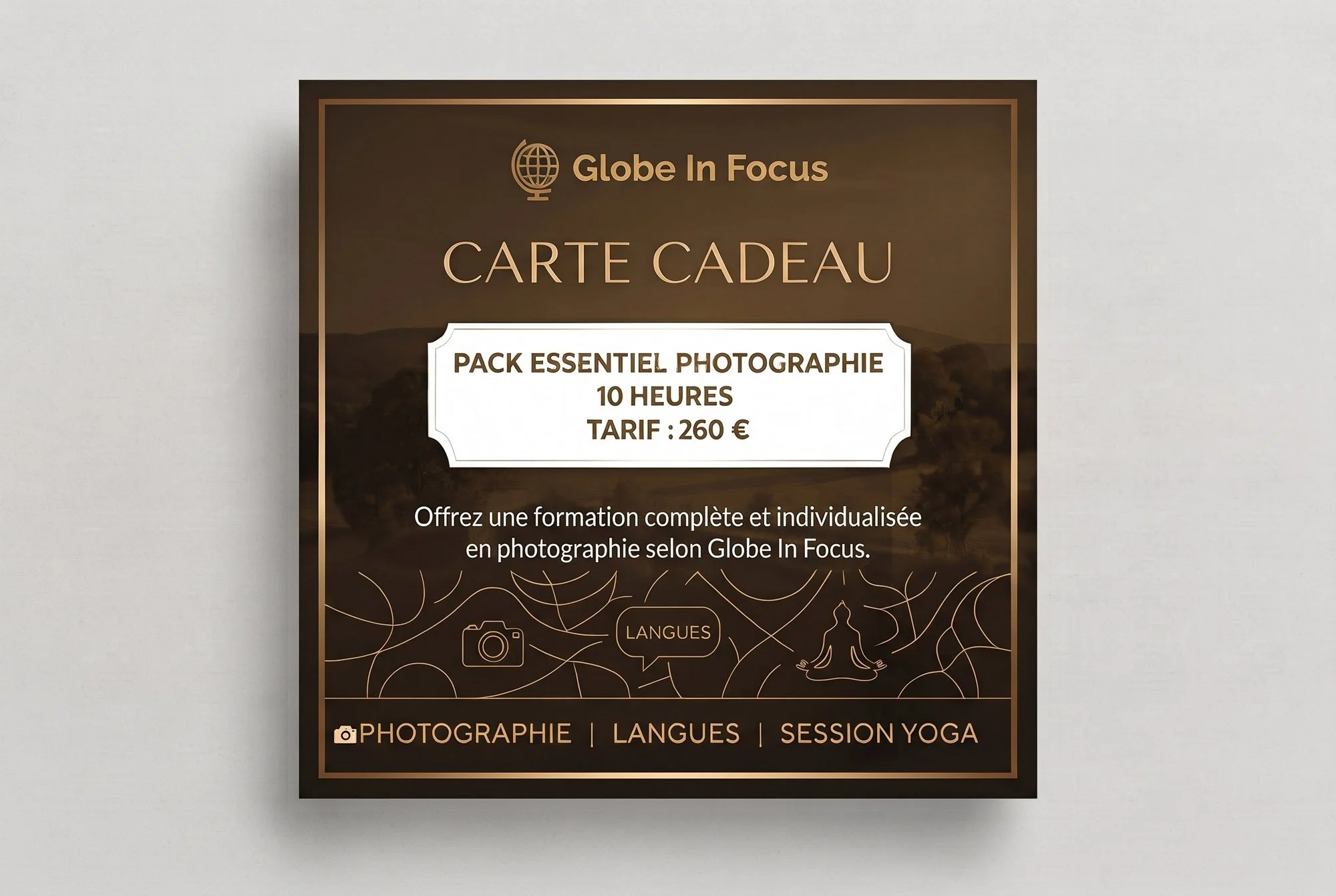 Carte Cadeau — Pack Essentiel Photographie (10 Heures)