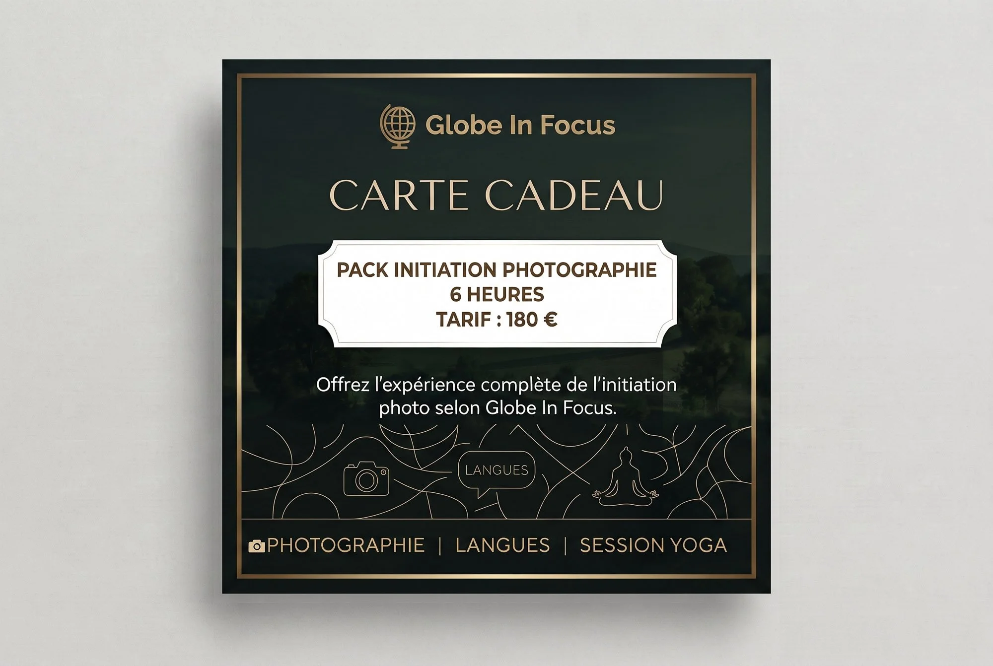 Carte Cadeau — Pack Initiation Photographie (6 Heures)