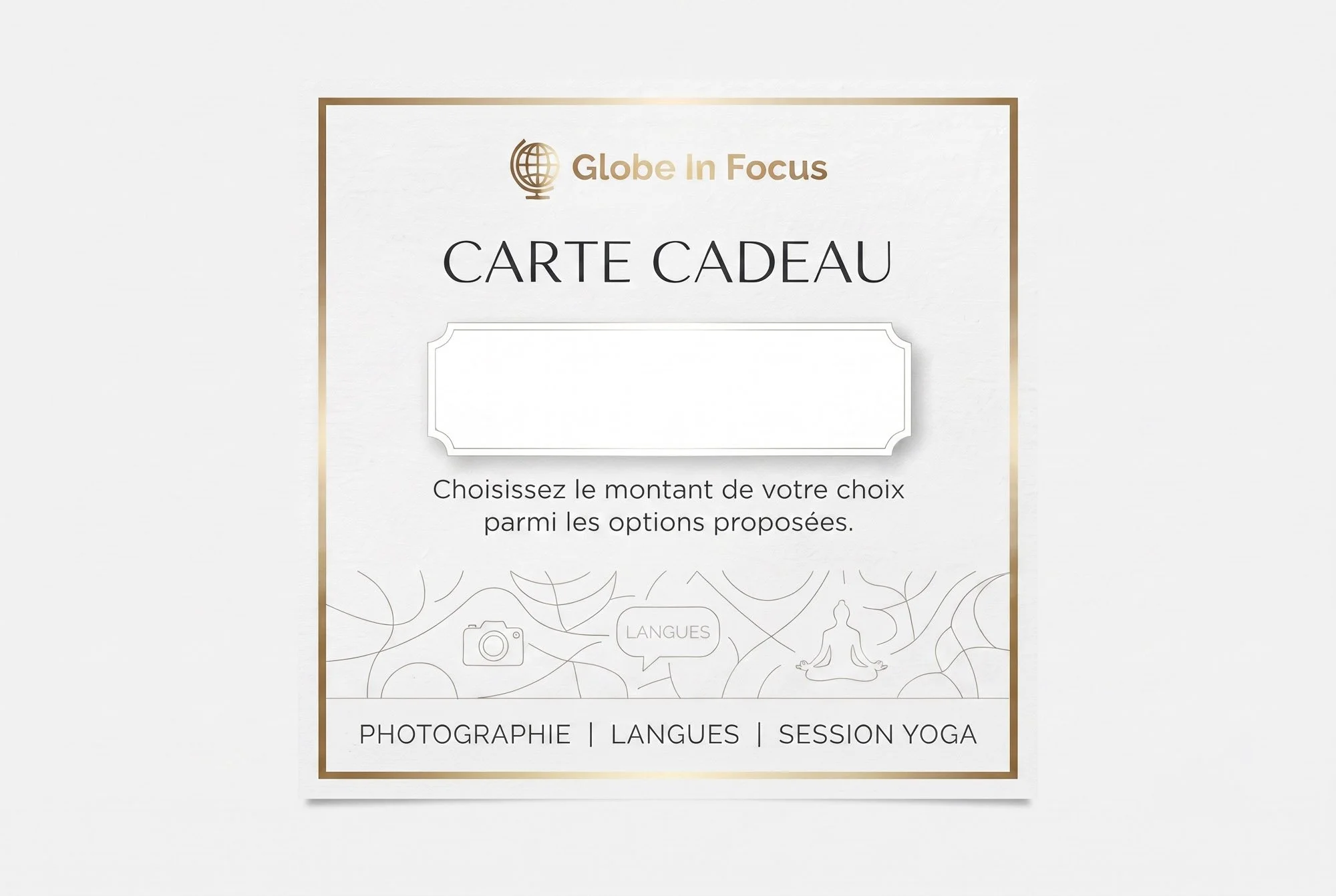 Carte Cadeau Globe In Focus