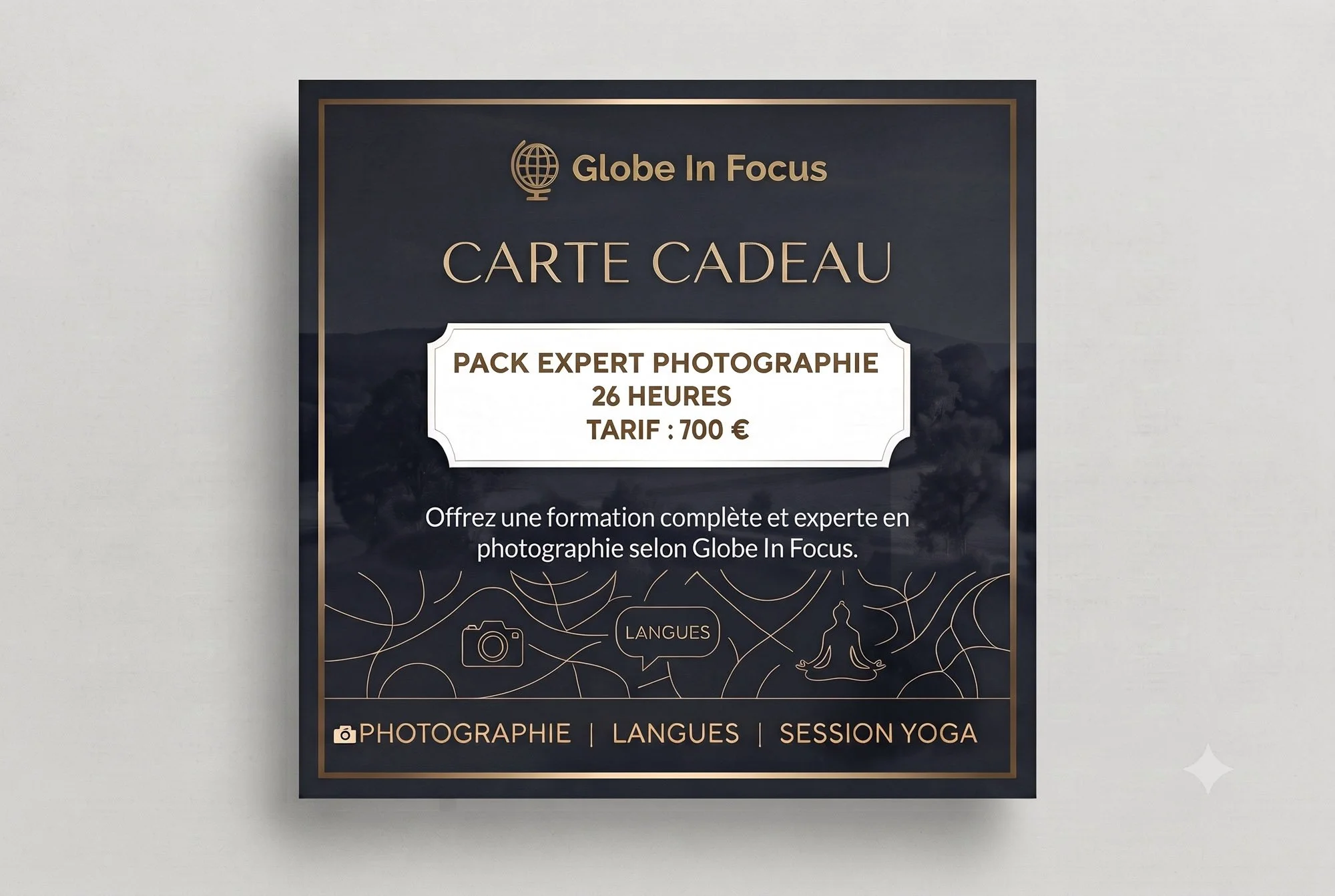 Carte Cadeau — Pack Expert Photographie (26 Heures)