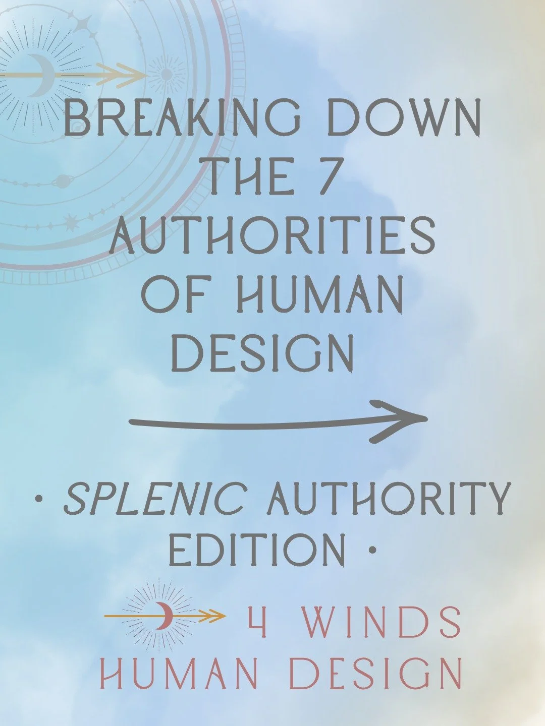 Your AUTHORITY is all about how you make decisions. You have a SPLENIC Authority if you have a defined Spleen center (and not a defined Solar Plexus or Sacral).

#humandesign #decisionmaking #typology