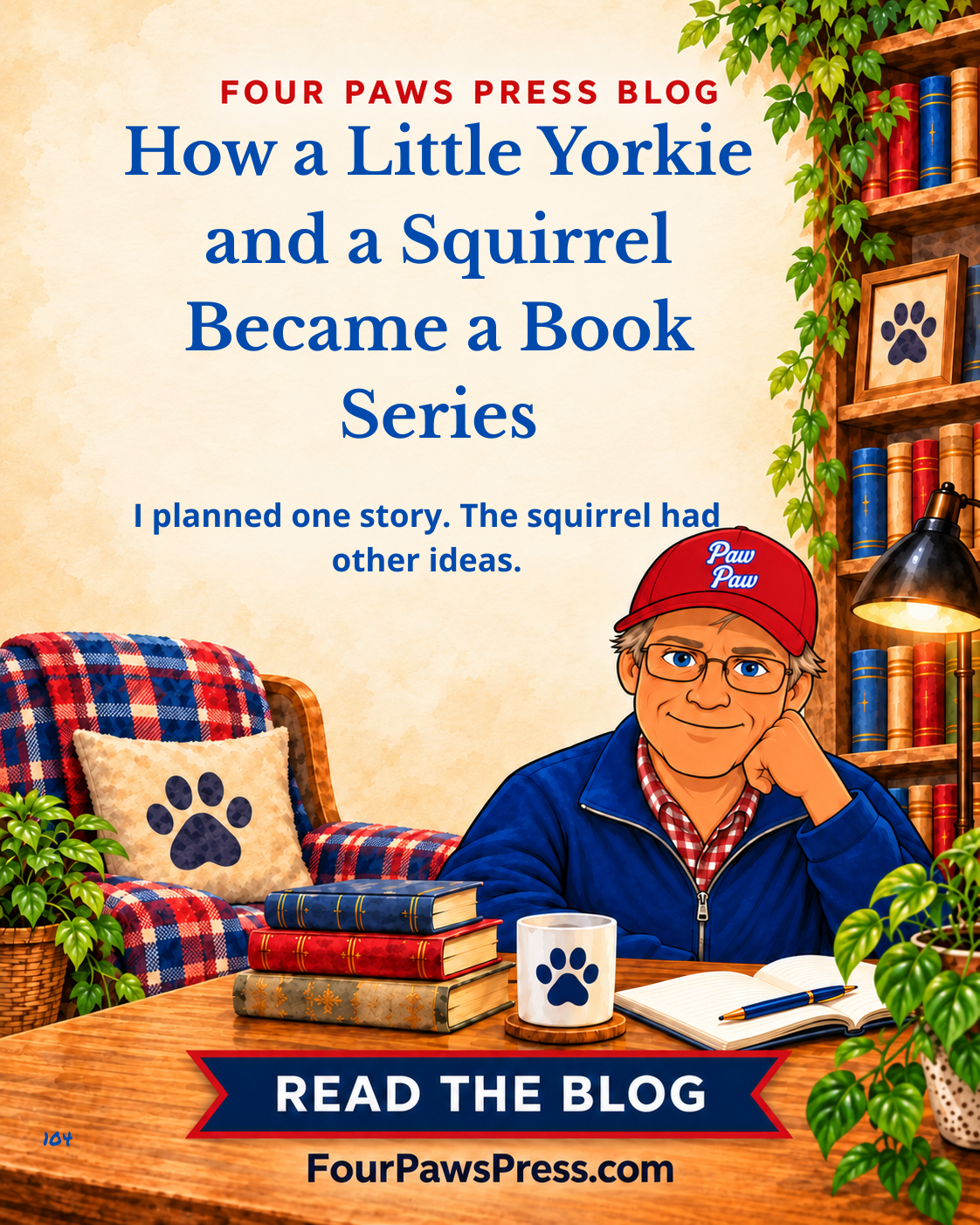 How a Little Yorkie and a Squirrel Became a Book Series