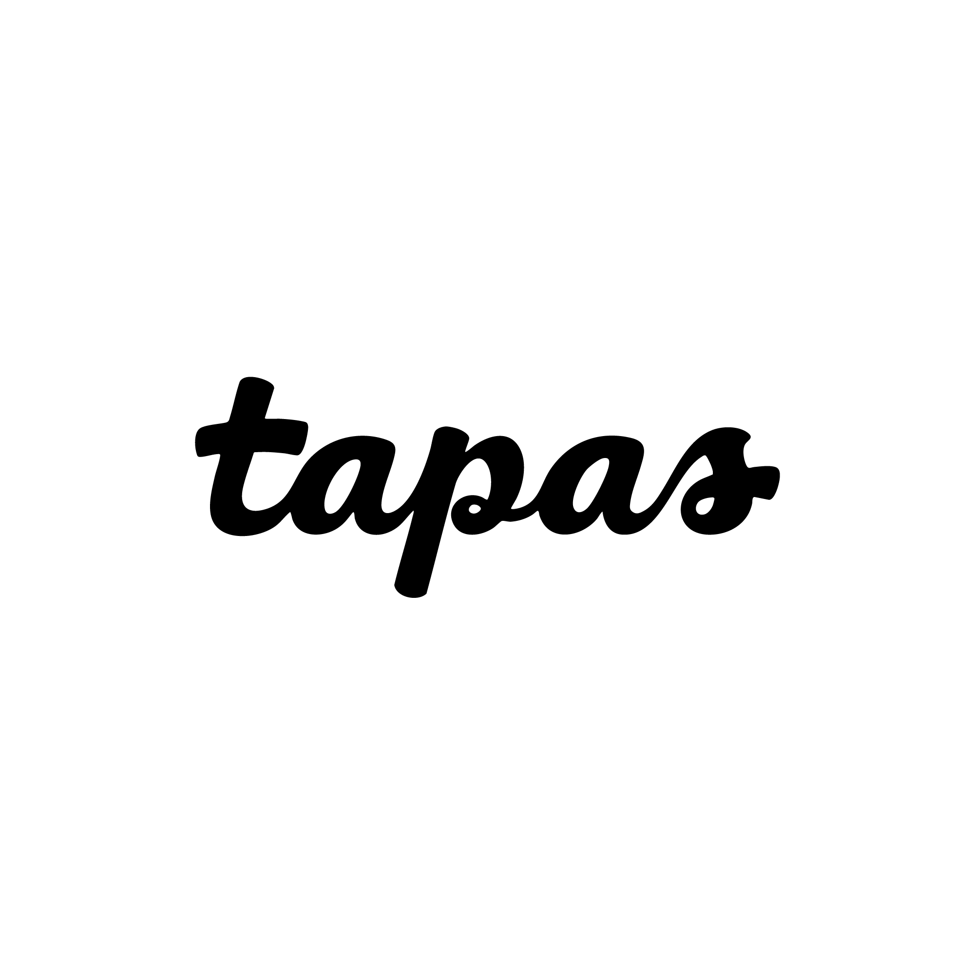tapas  black logo on a white background