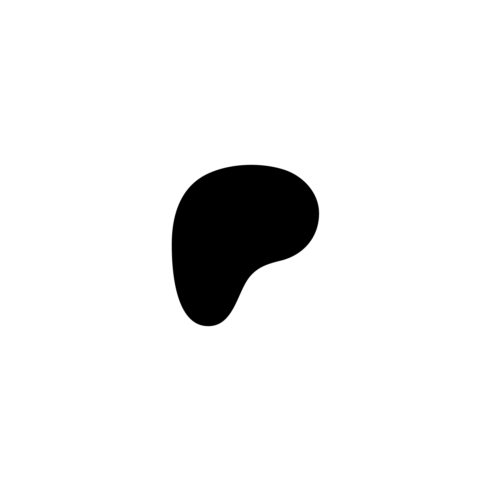 patreon black logo on a white background