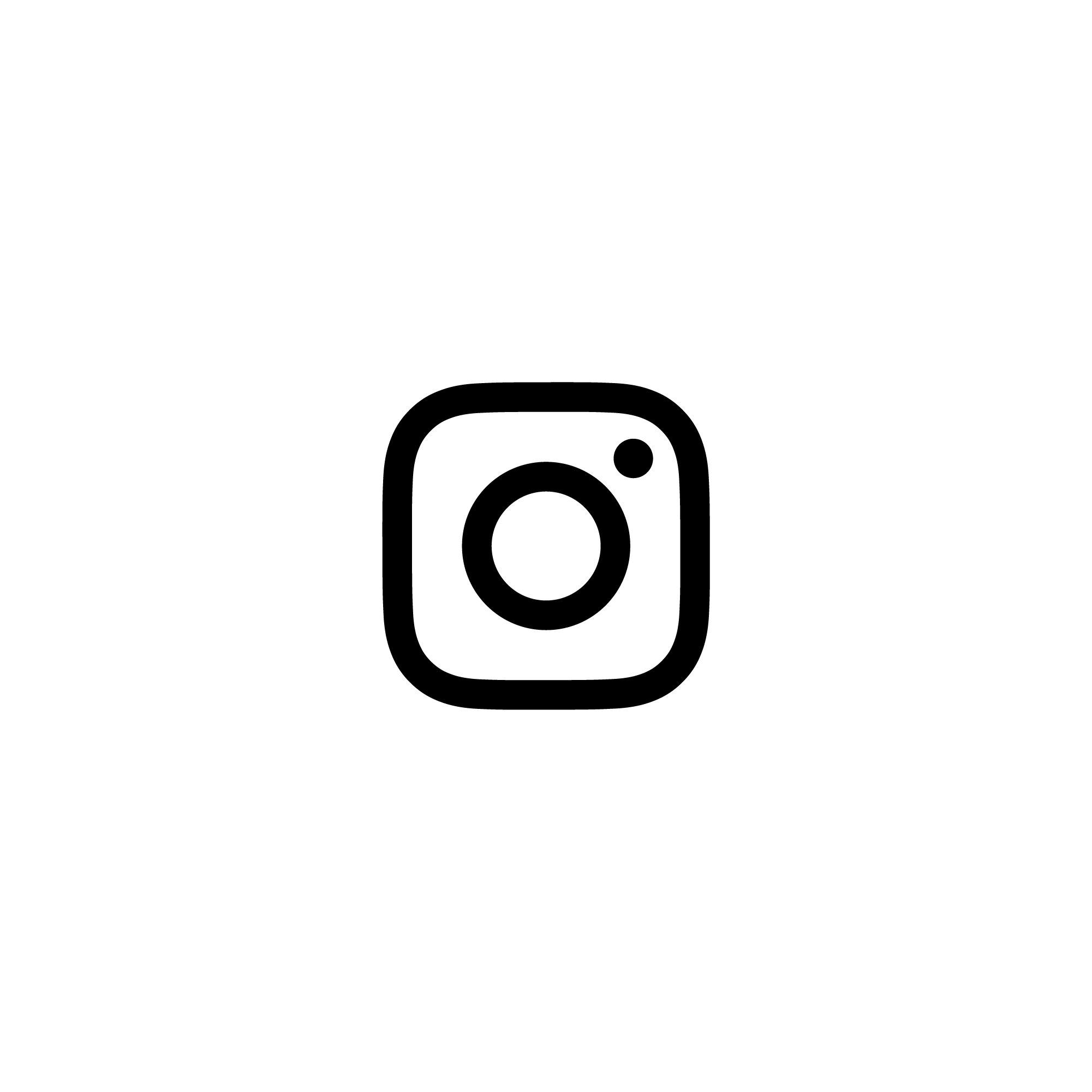 instagram black logo on a white background