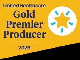 Certificate with a gold star symbol for UnitedHealthcare Gold Premier Producer 2026.