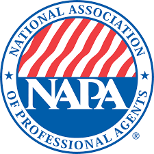 NAPA logo featuring a red, white, and blue design with stars and stripes.