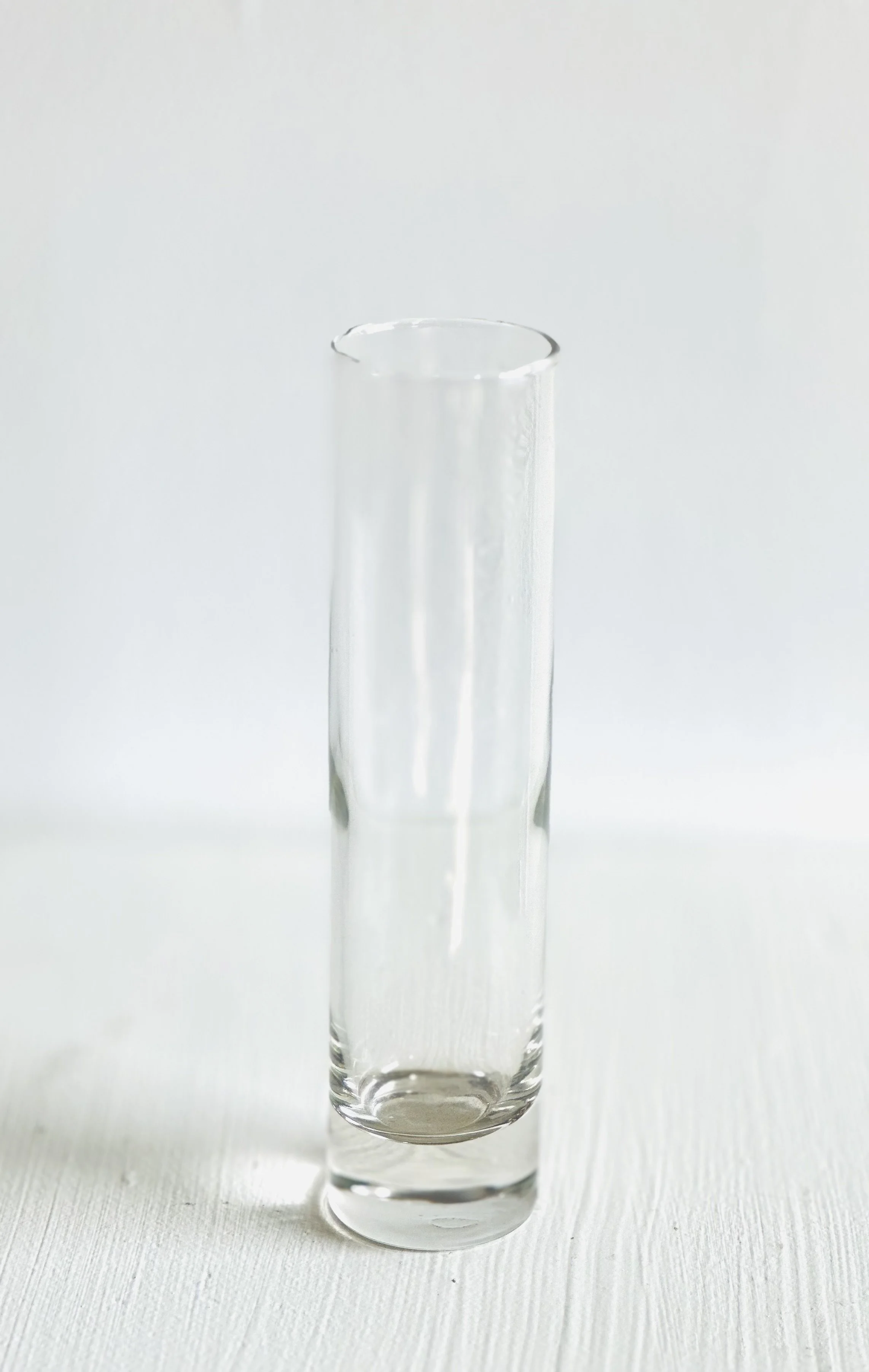 Weighted Cylinder Glass Bud Vase