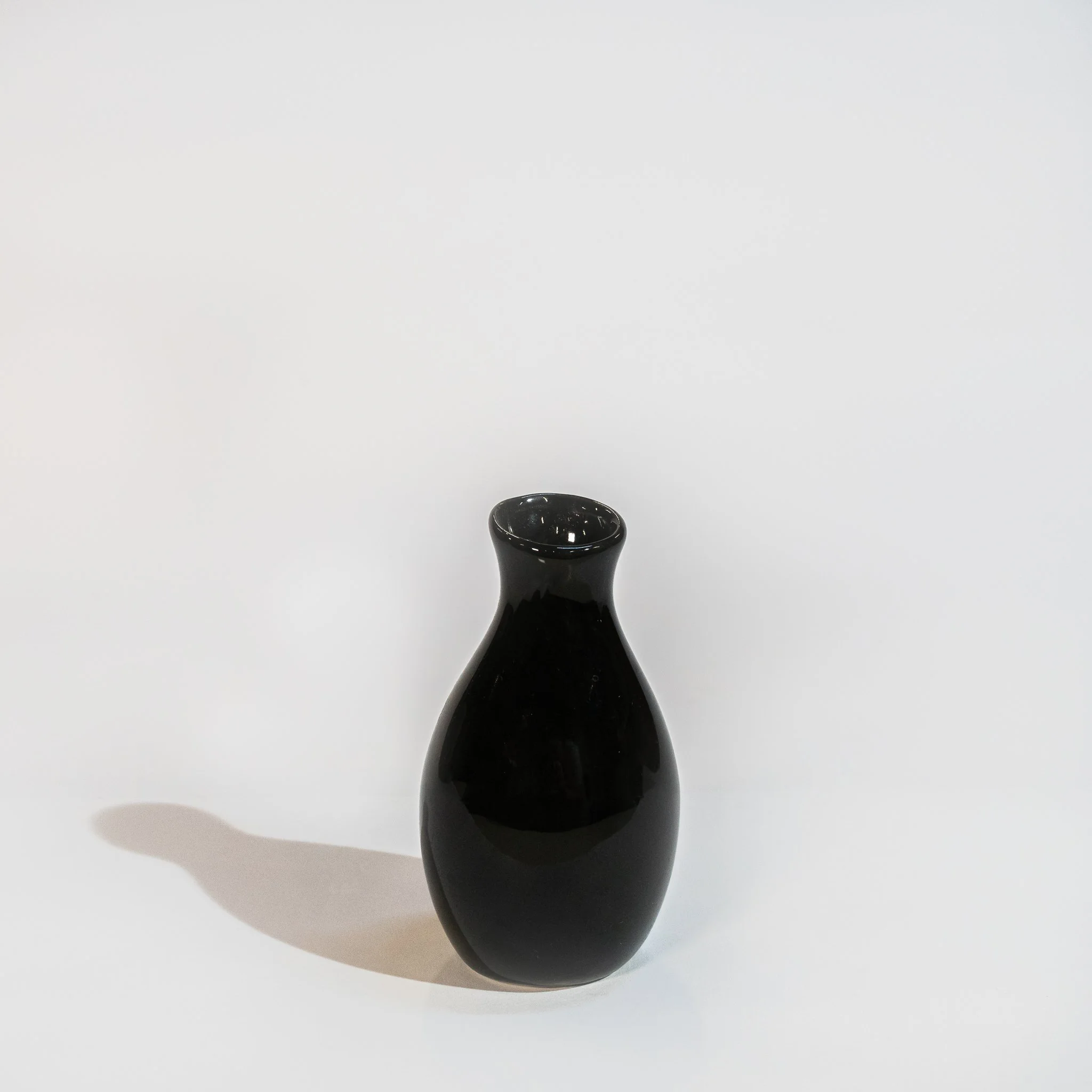 American Metalcraft Black Ceramic Jug Bud Vase (2 1/8" x 3 7/8")