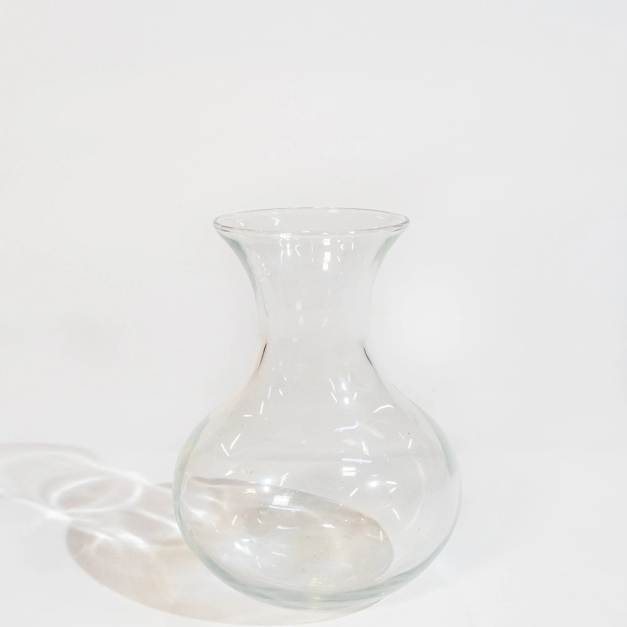 Round Fluted Glass Bud Vase (5.5")