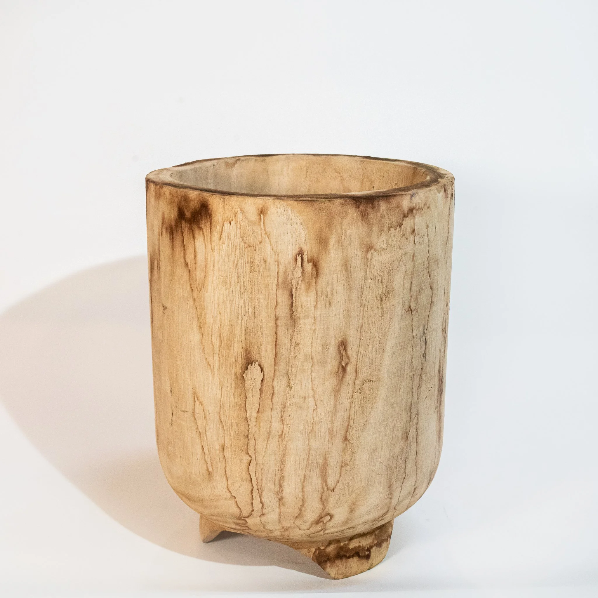 Canyon Wooden Vase (12" x 9.5" x 9.5")