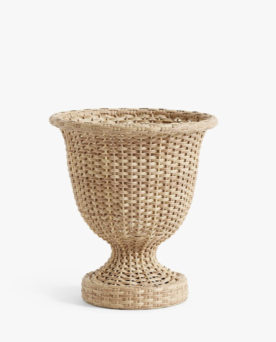 Julia Berolzheimer Woven Planter, Medium - Natural (15.75" diam, 18" h)