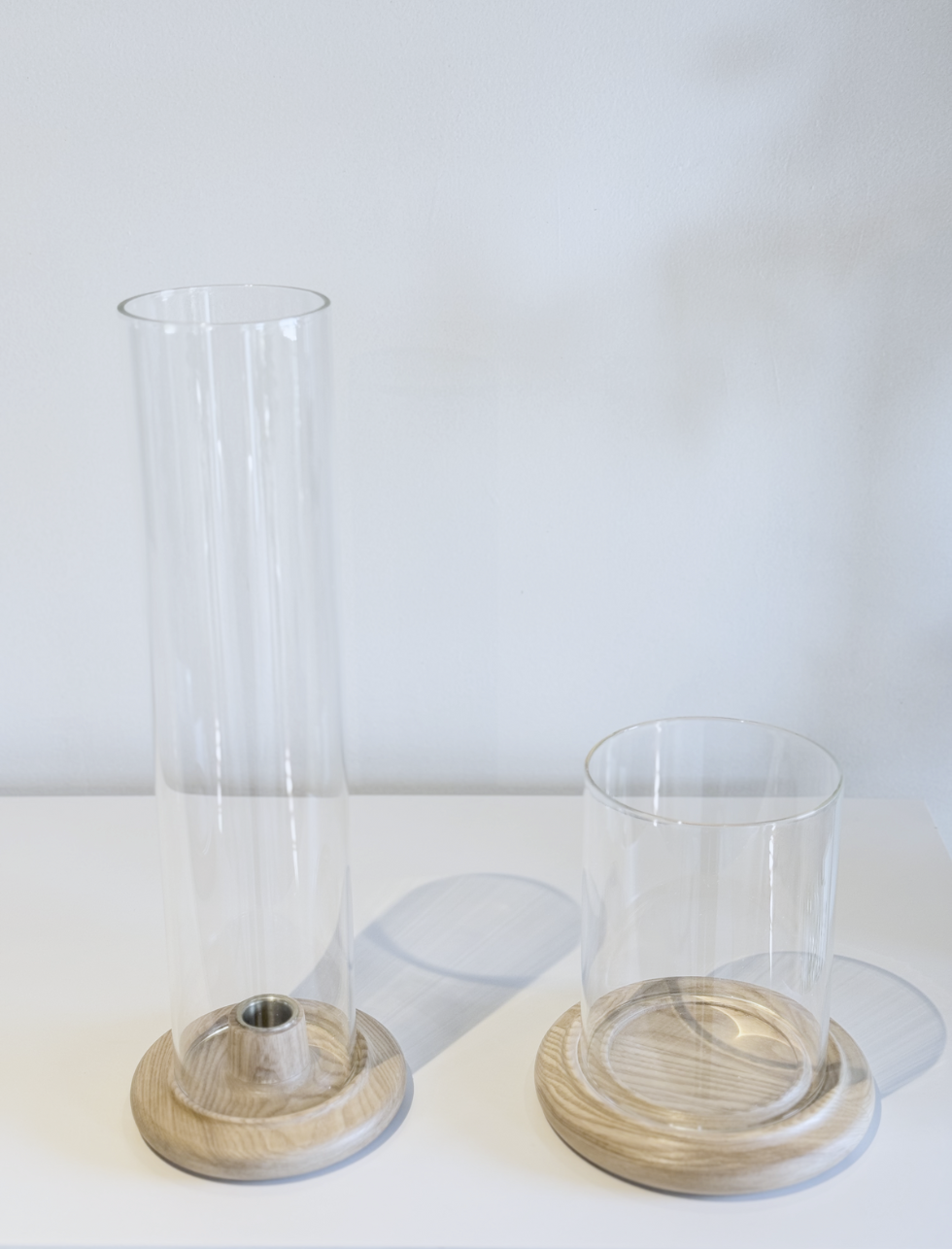 Tira Wood Candle Holders (Taper: 14.5" | Hurricane: 6.5")