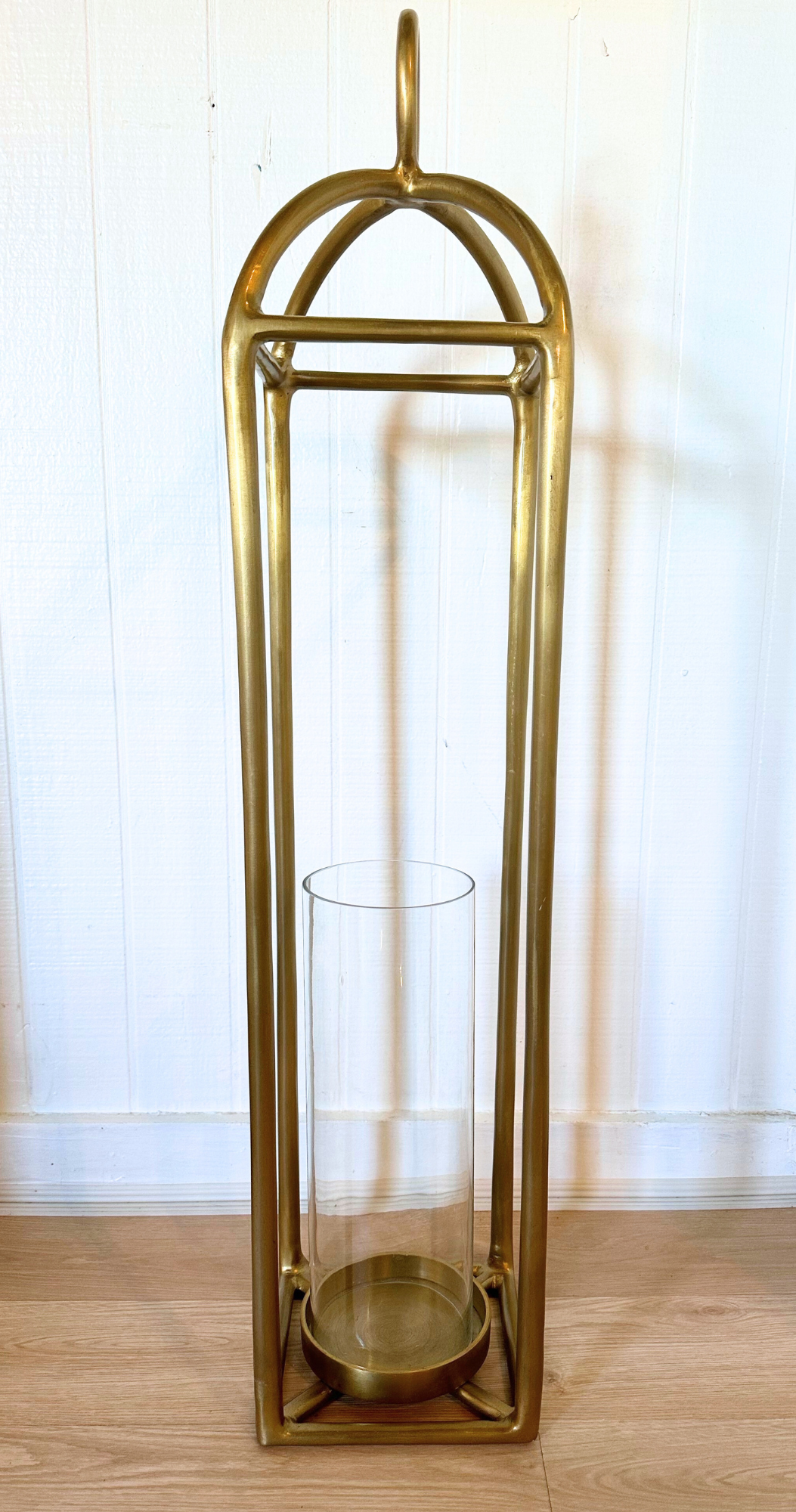 Fallon Forged-Iron Lantern (8.5"W x 35"H)