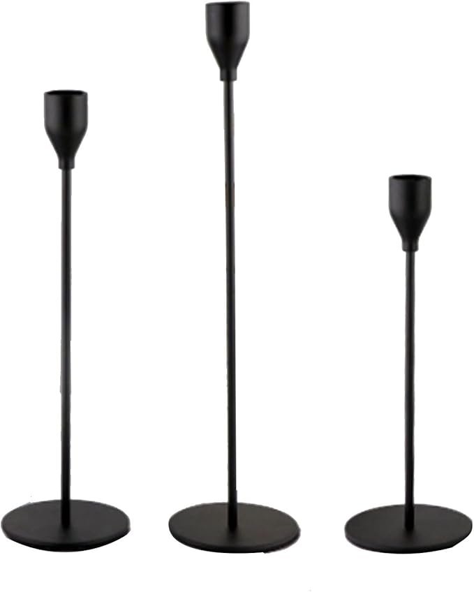 Black Taper Candle Holders
