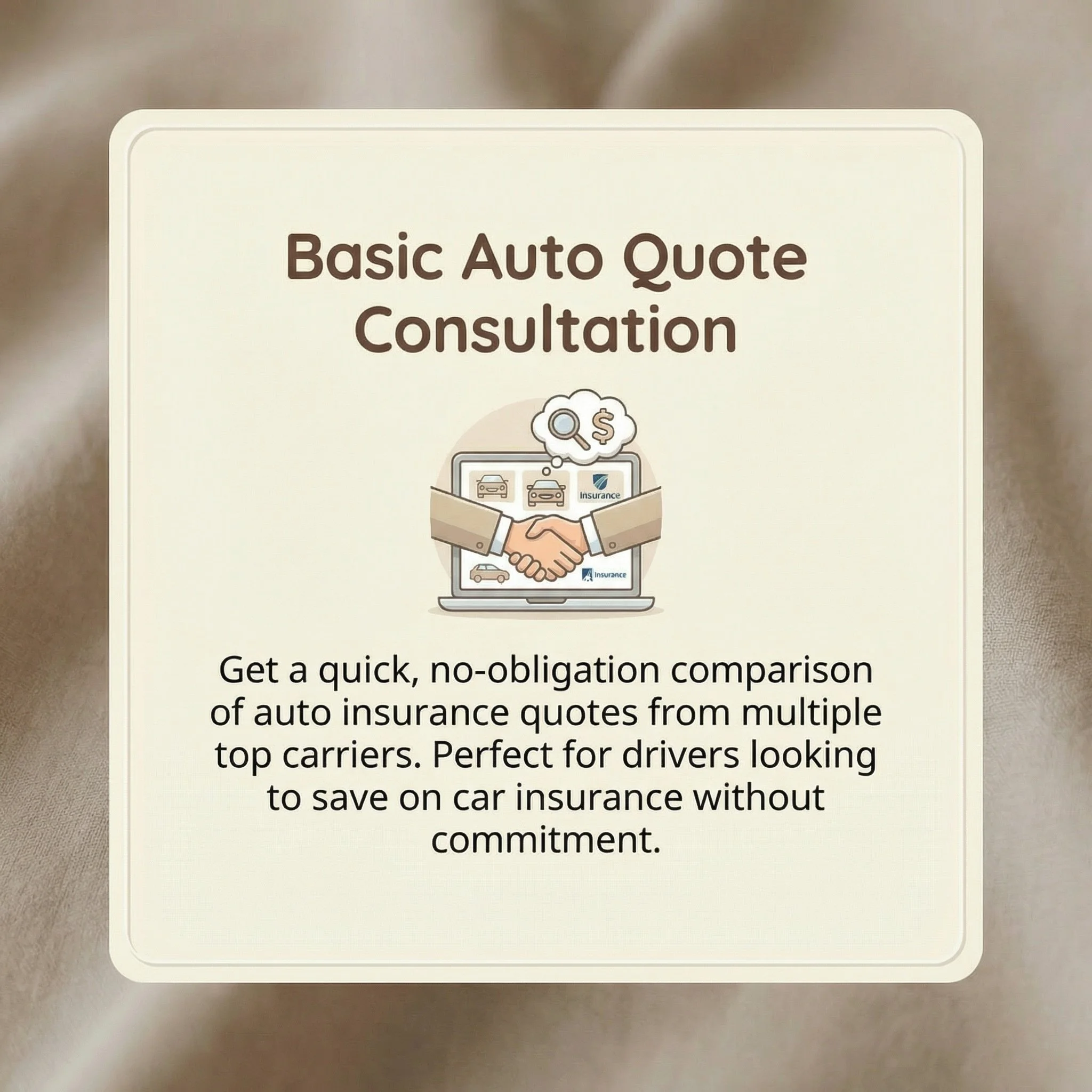 Basic Auto Quote Consultation