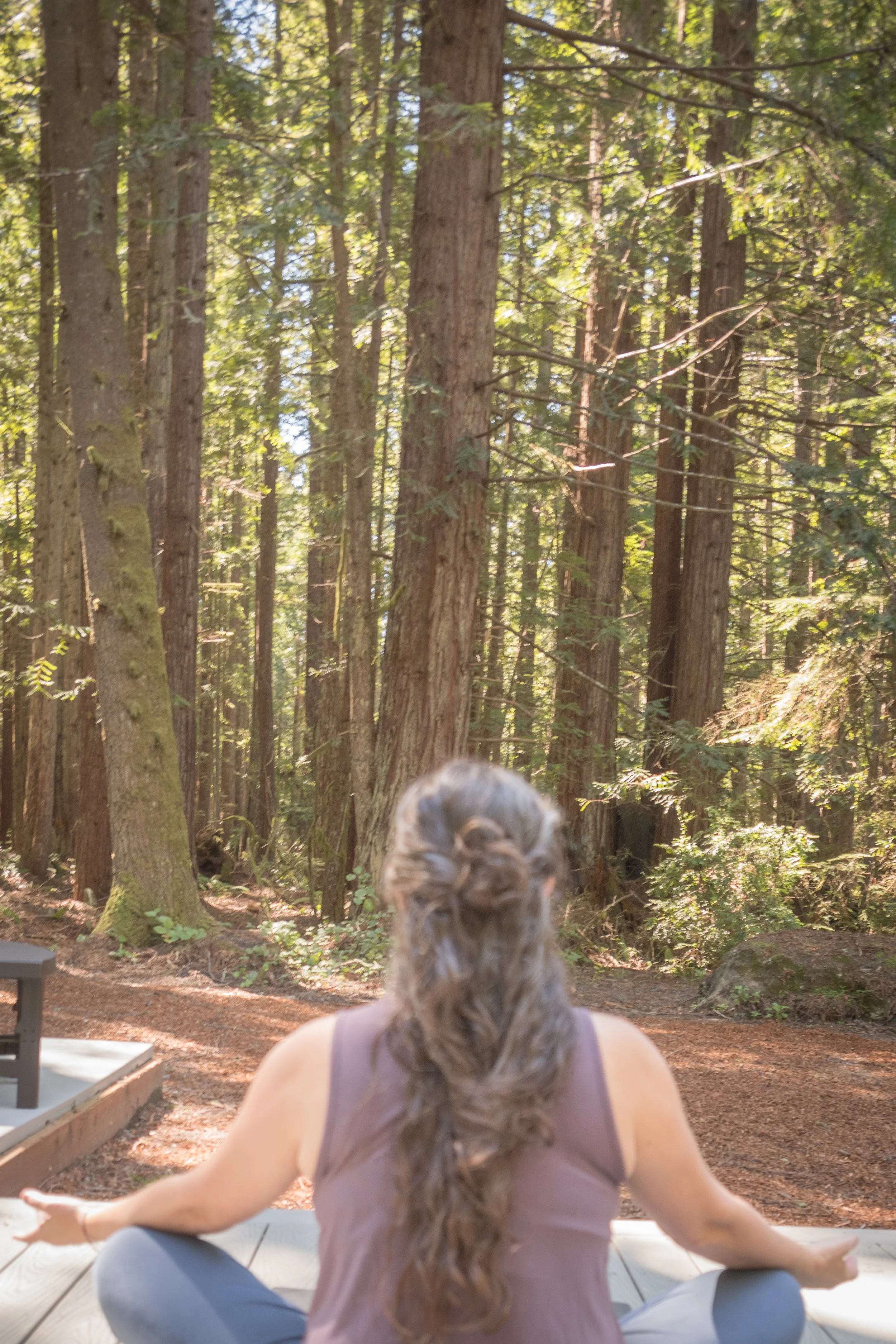 meditating outside mendo house.JPG