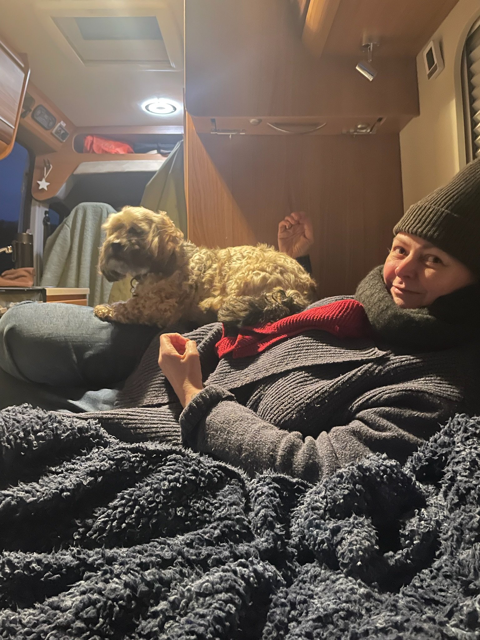 5. A campervan Christmas in Somerset: tractors, -3C and illness