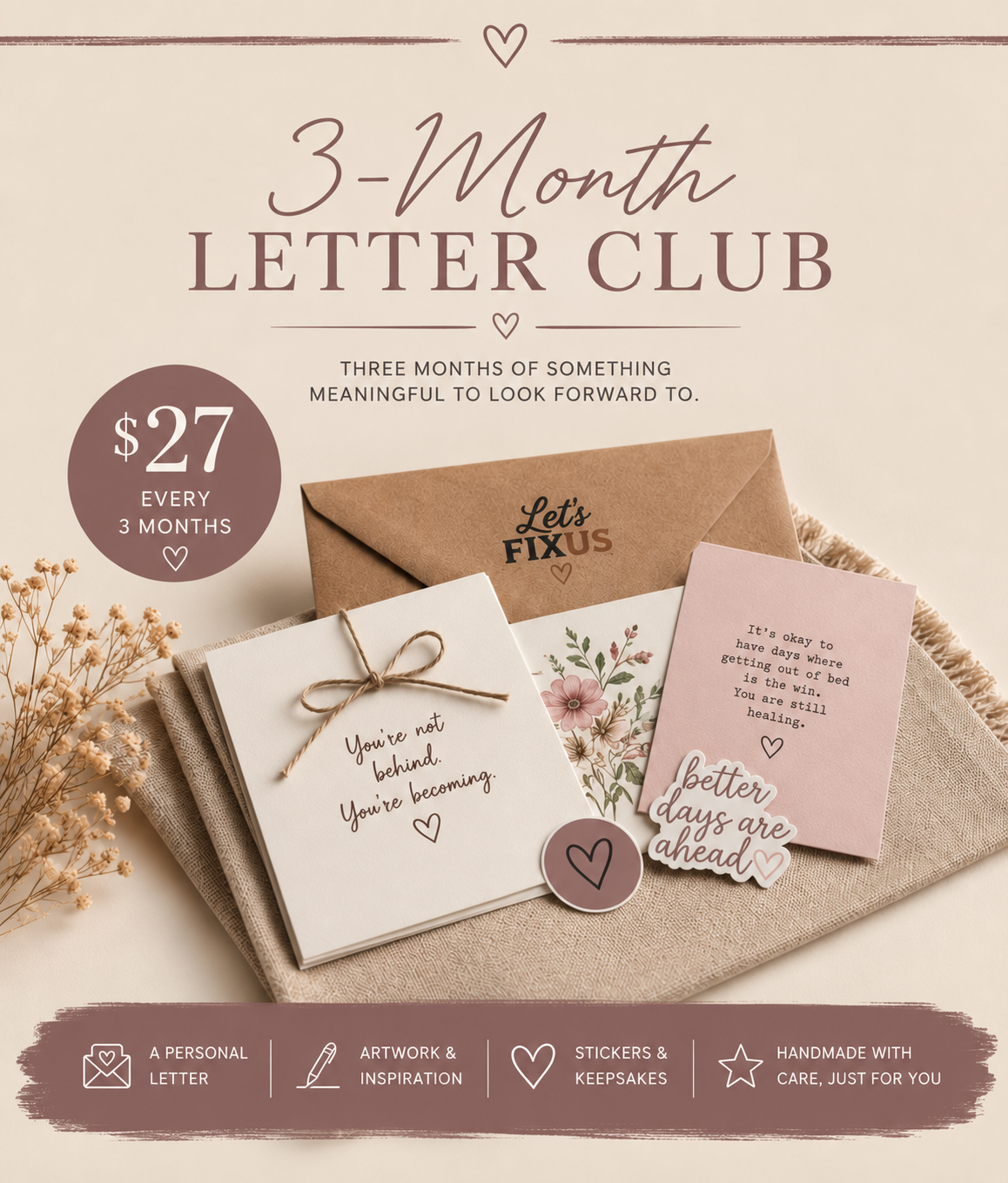 3-Month Letter Club