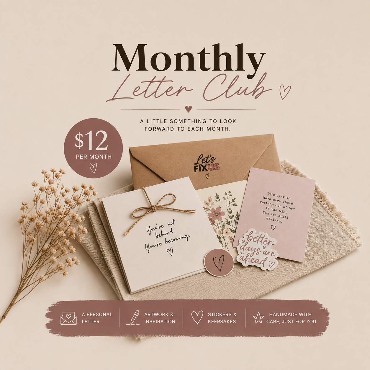 Monthly Letter Club