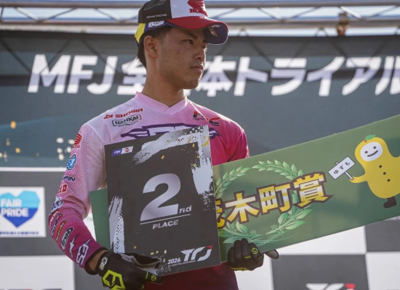 All Japan Trial Championship 

Round 2 &ndash; P2!!🥈

スポンサー様、チームの皆様、アシスタント @kaga.kuni、 メカニック @yu_hi_678 そして応援してくださる皆様、運営スタッフの皆様、本当にありがとうございました😊
僅差の戦いとなりましたが、なんとか2位を獲得することができました。

まだまだ改善すべき点や甘い部分もありますが、開幕戦からの連続表彰台を達成できたことに、まずはホッとしています。

次戦は6月21日の北海道