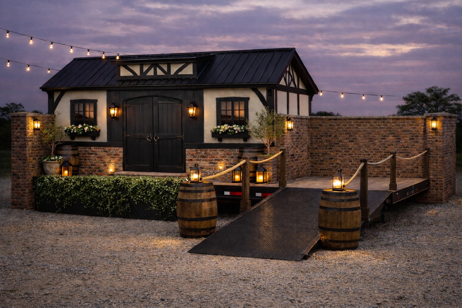 A mobile European-styled tavern which transforms depending on the guest's event.