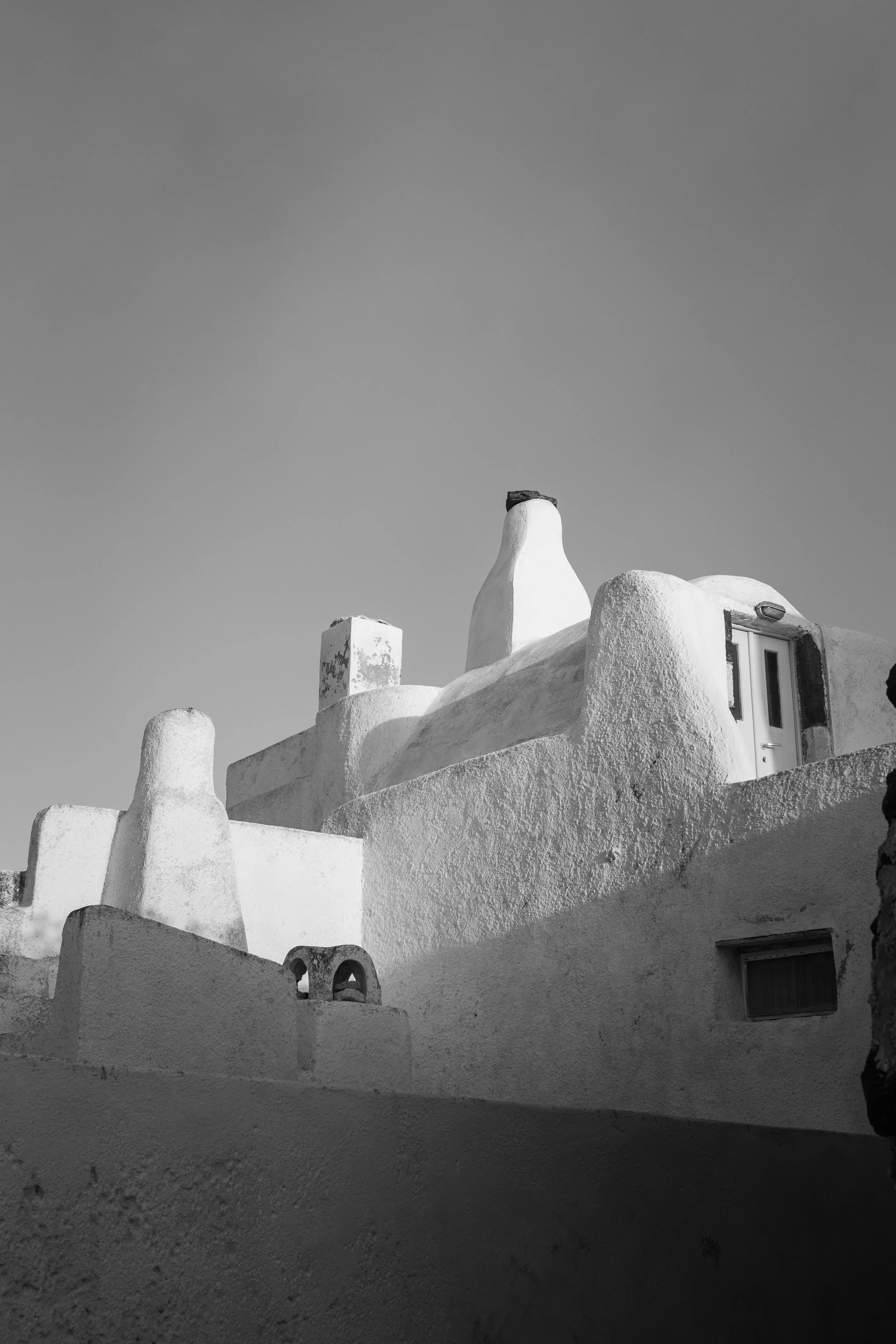Pyrgos Rooftops & Chimneys — Santorini Fine Art Print