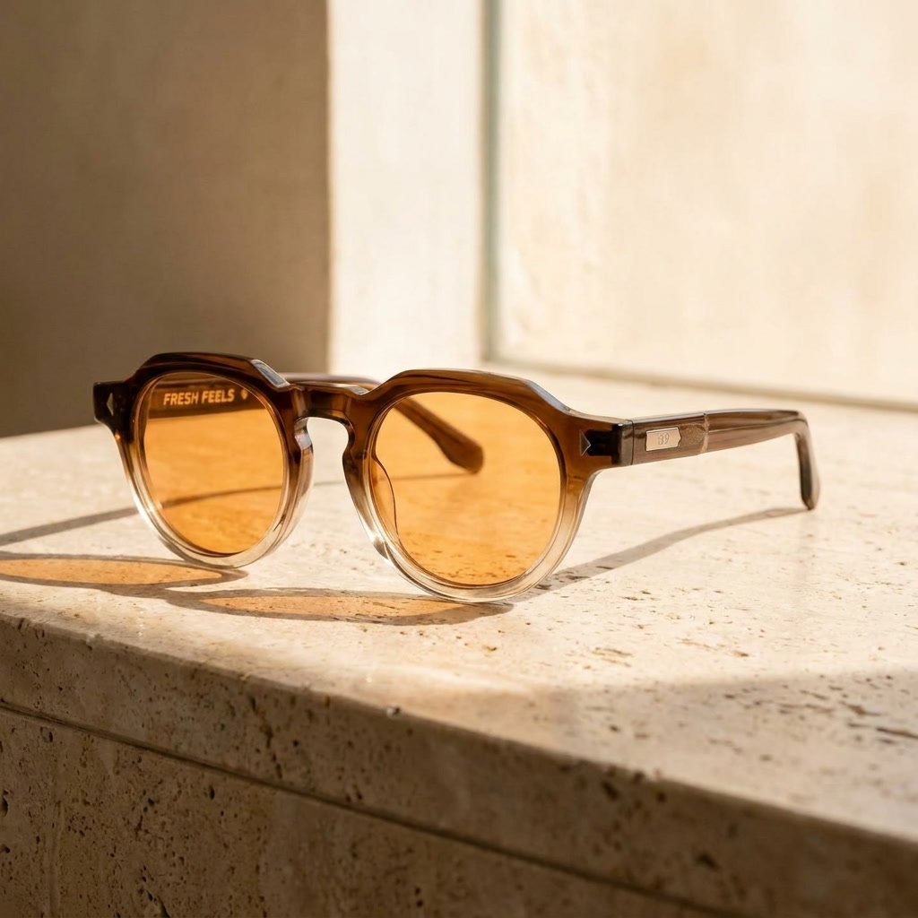 LIMITED EDITION Amber Vintage Glass