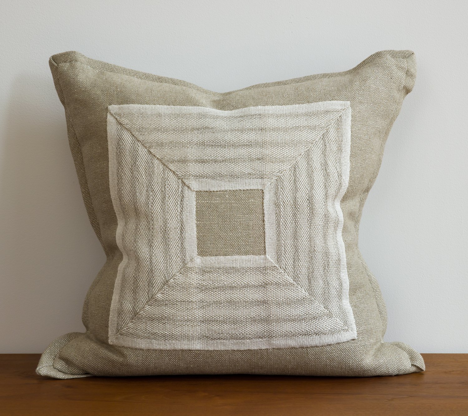 White Fretwork Pillow