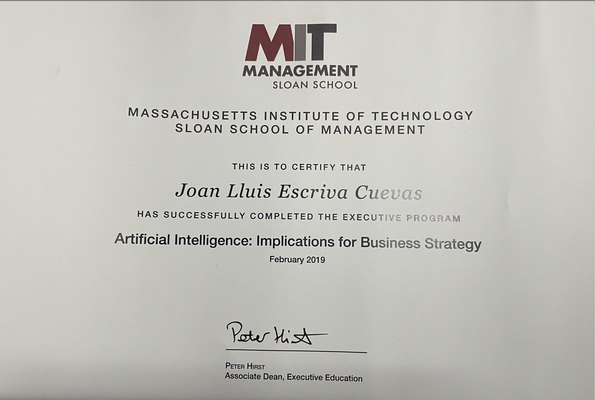 MIT - AI for Business Strategy