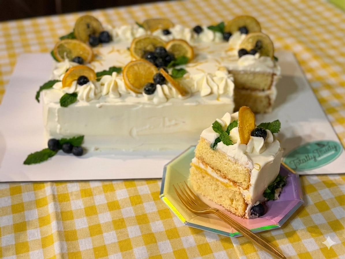 Lemon Verbena Cake with Mascarpone Icing