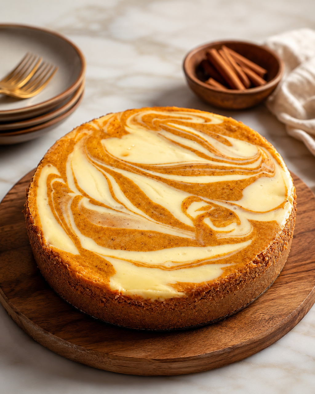 Marbled Cheese Cake (Pumpkin)