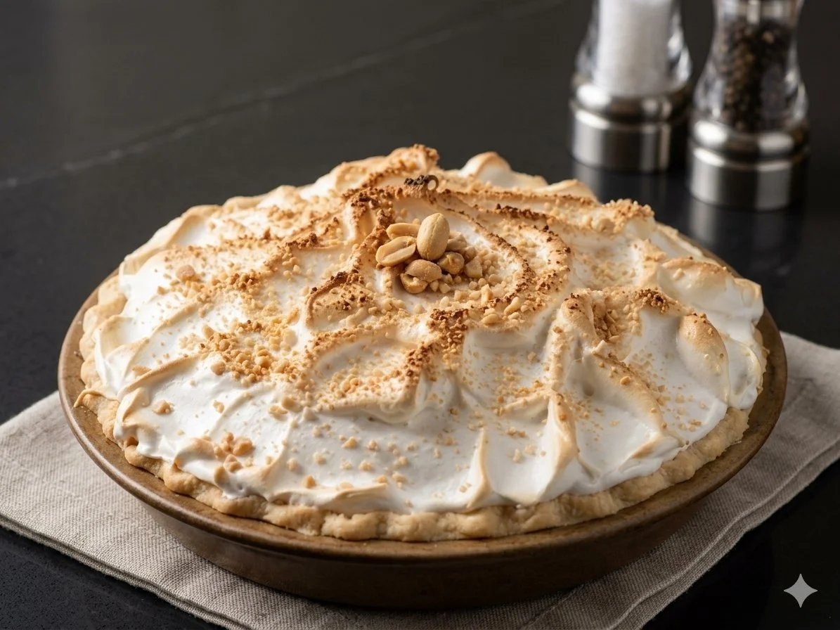 Fluffernutter Pie (peanut butter pie)