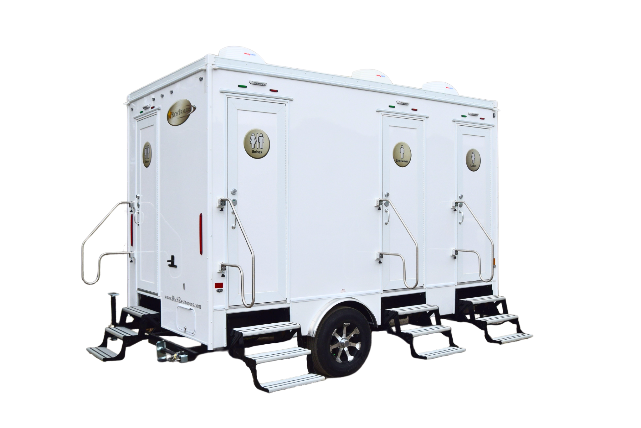 restroom trailer, portable restroom,