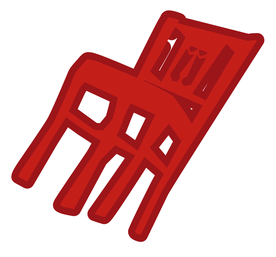 Southeast Sourdough's Anacostia's big chair stamp illustration.