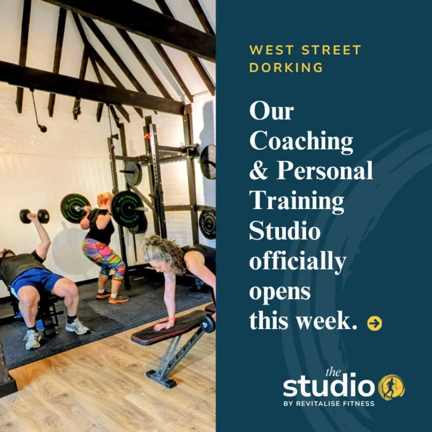 Tomorrow we launch after a busy last few weeks of planning. 

Our studio specialises in fitness and health for over 40s - but especially for people who prefer smaller group settings and need a much more personalised approach.

If you've been thinking