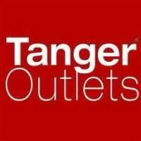 Tanger Outlets logo on a red background