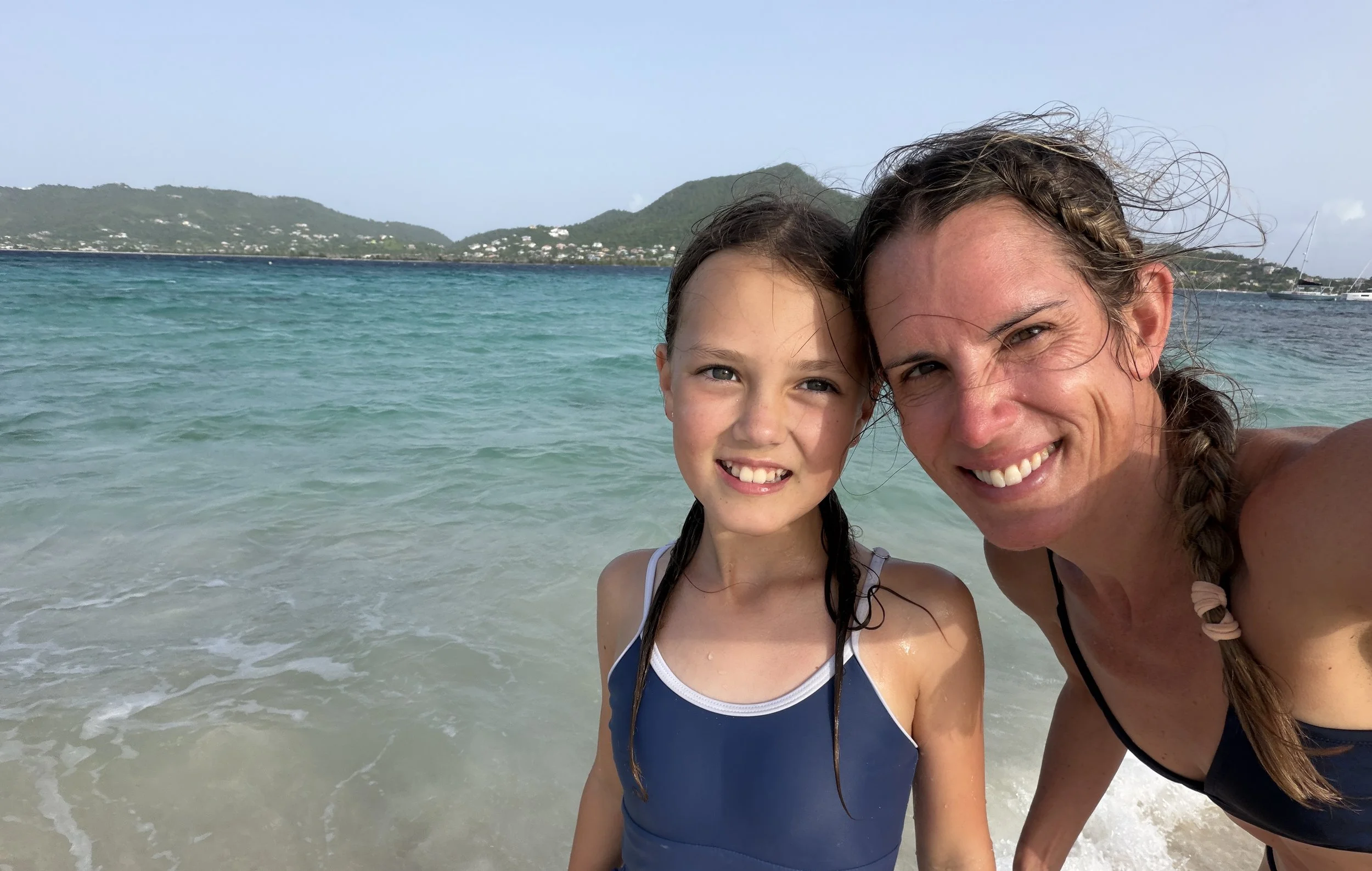 Swimming in Carriacou.