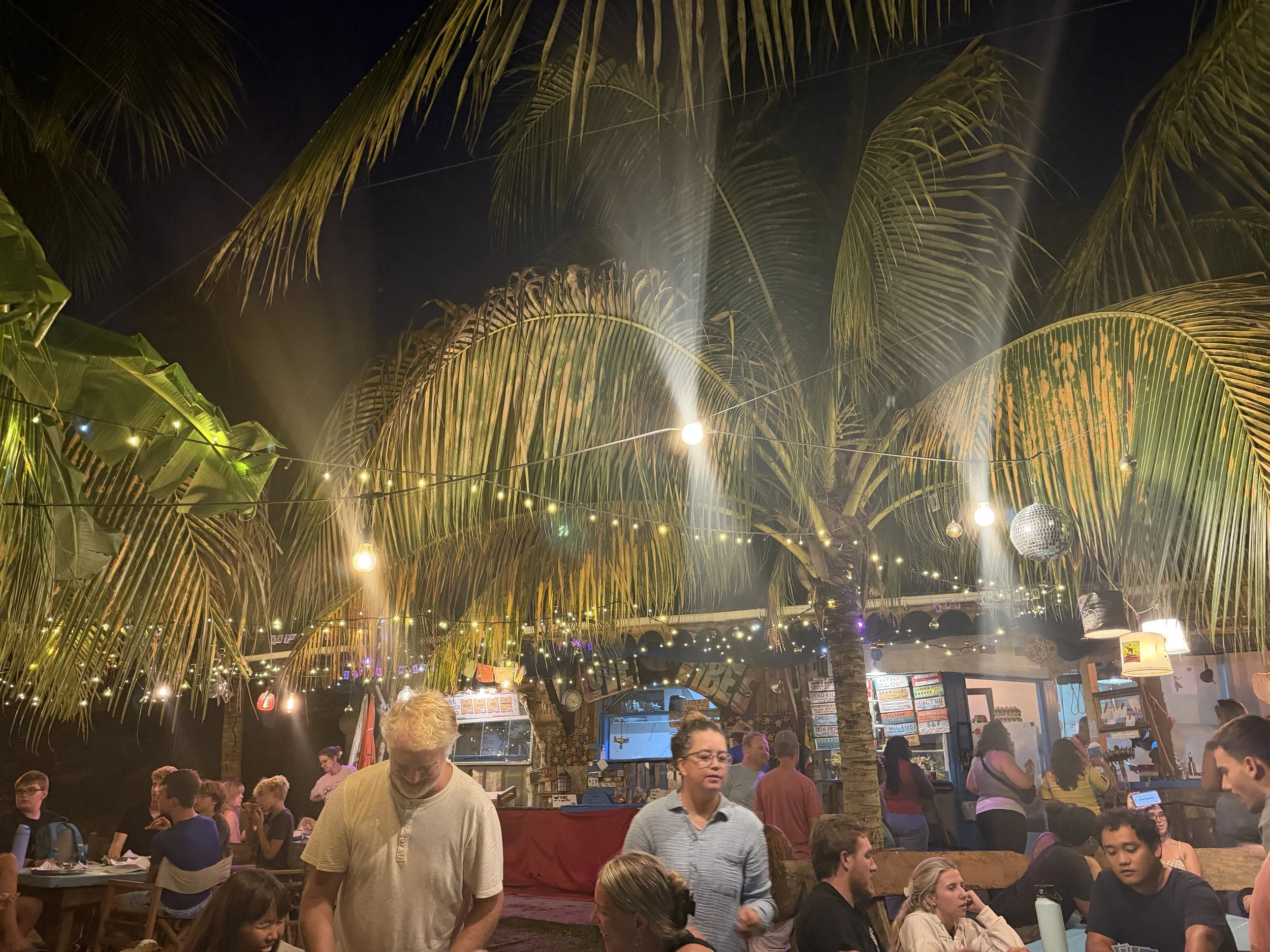 Nat's pizza - who knew the best authentic italian pizza was in Grenada? There are little signs in the street that say Nat's in, which means they are open. When he is off island, they are closed