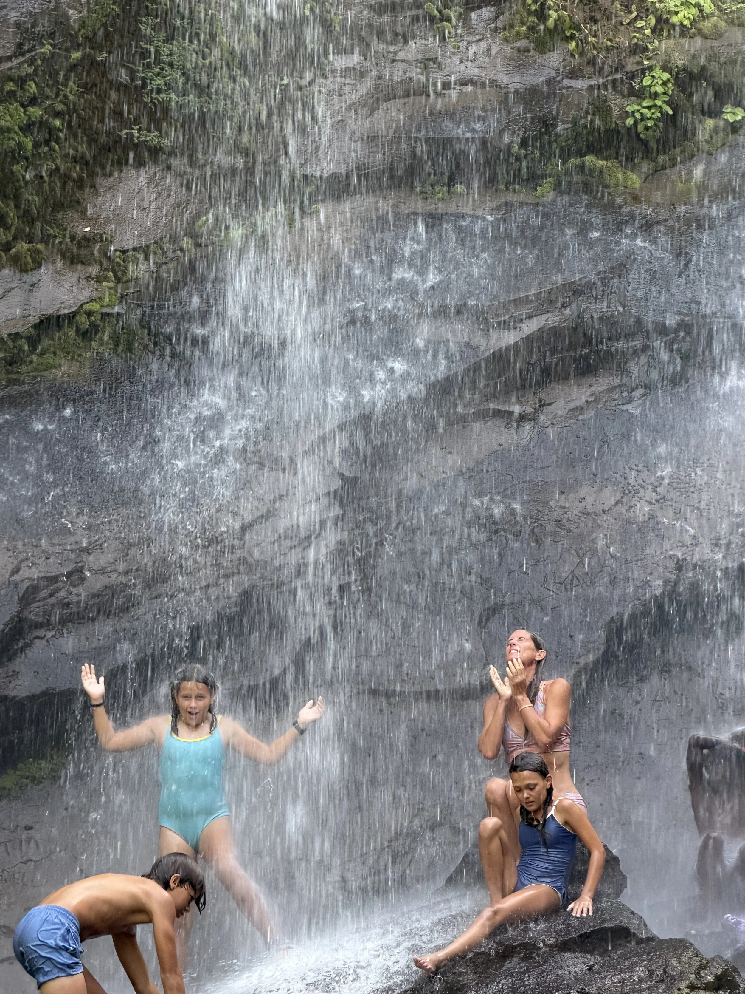 Mt. Carmel Upper Falls - the water pressure is paradise, like a really intense massage. 
