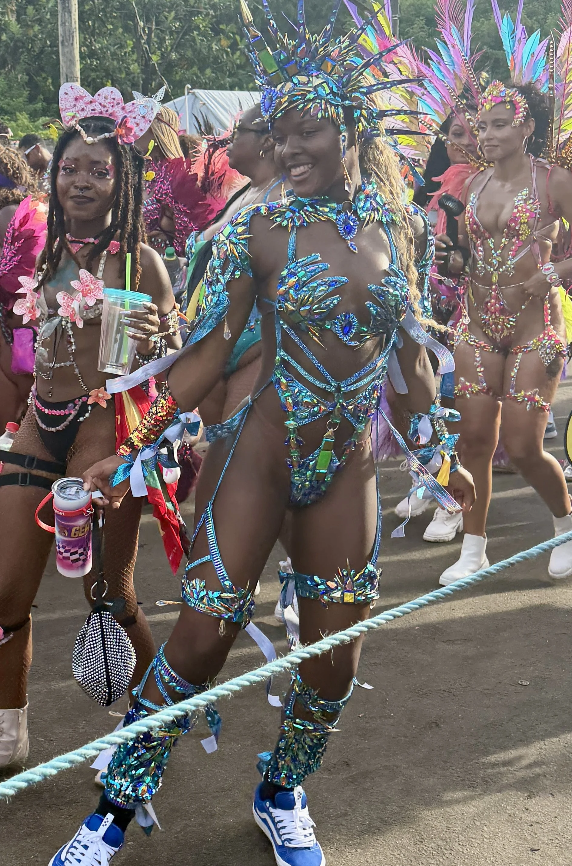 Carnival described by the kids in two words - butt cheeks 