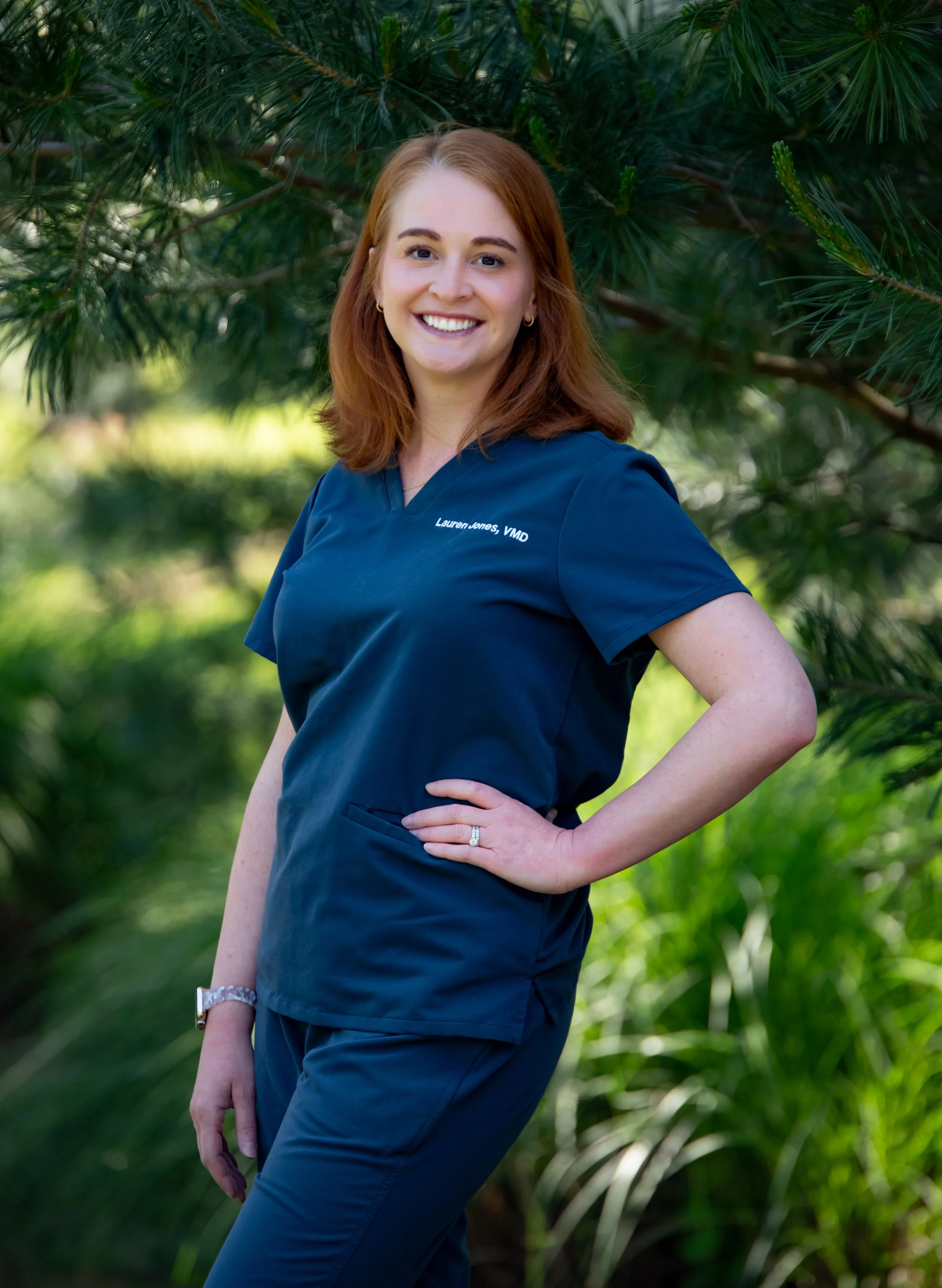 Dr. Lauren Jones, VMD with Paws at Home Mobile Veterinary Care preparing to perform in home veterinary visits in Exton, PA.