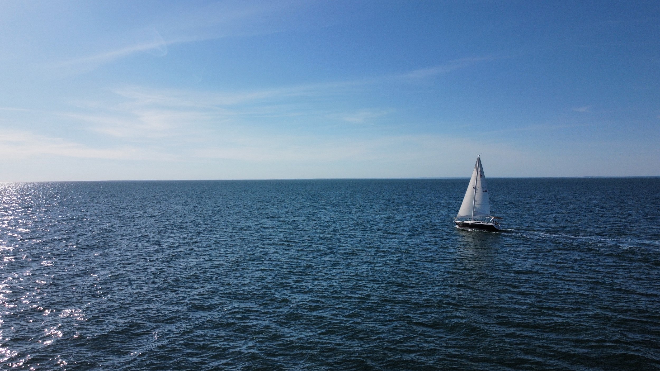 Romantic golden hour sunset sail charter on Barbara Bell departing Montauk Yacht Club