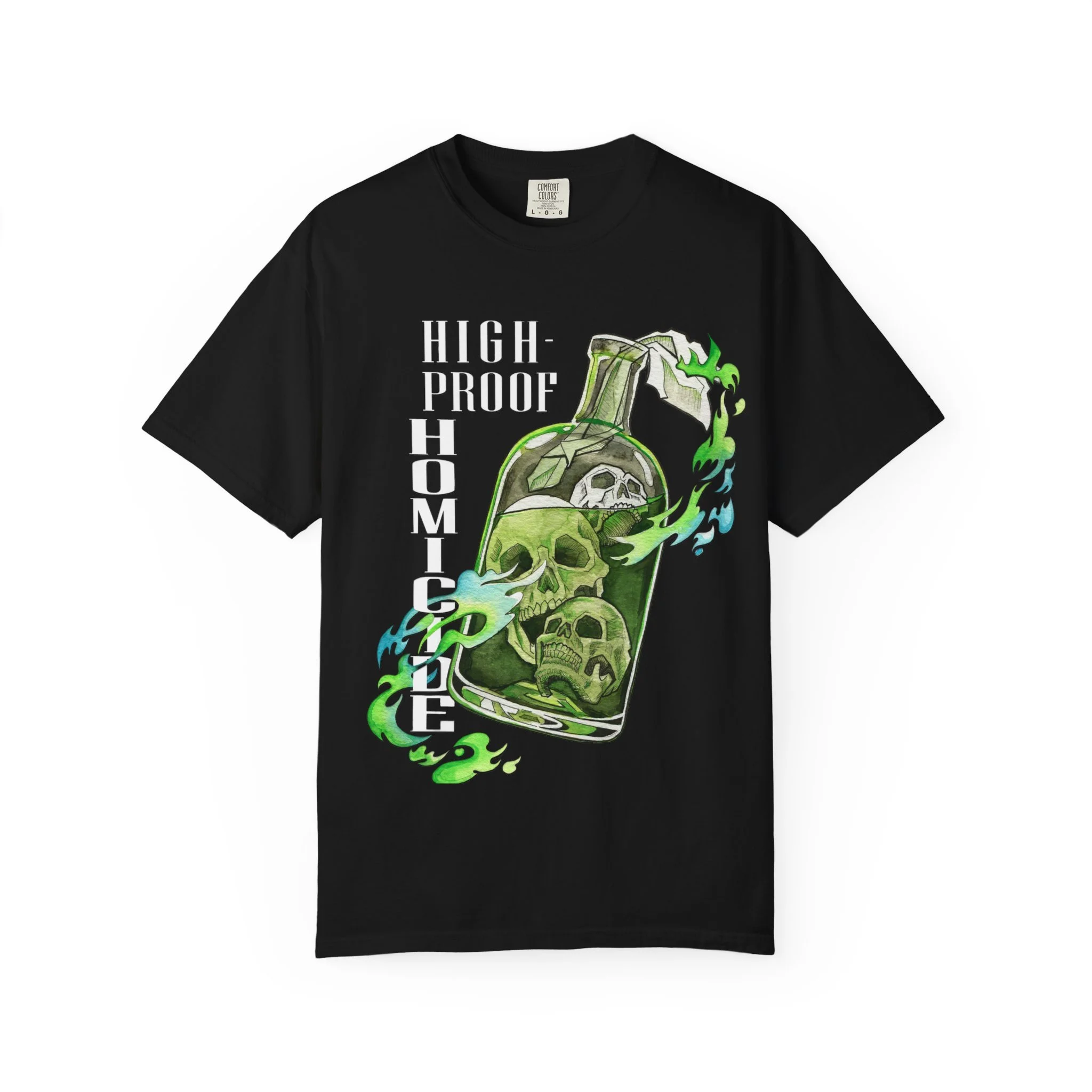 High-Proof Homicide graphic band T-shirt