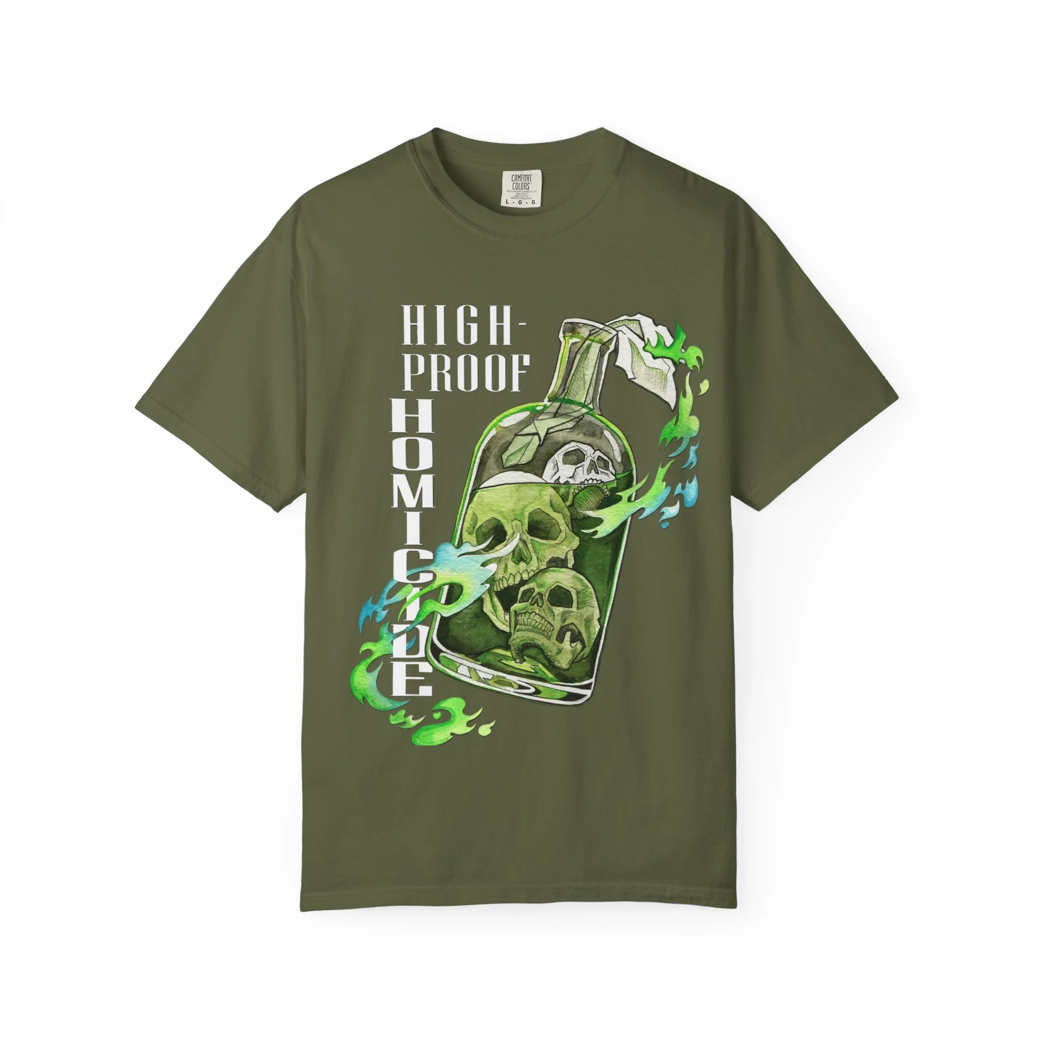 High-Proof Homicide graphic band T-shirt