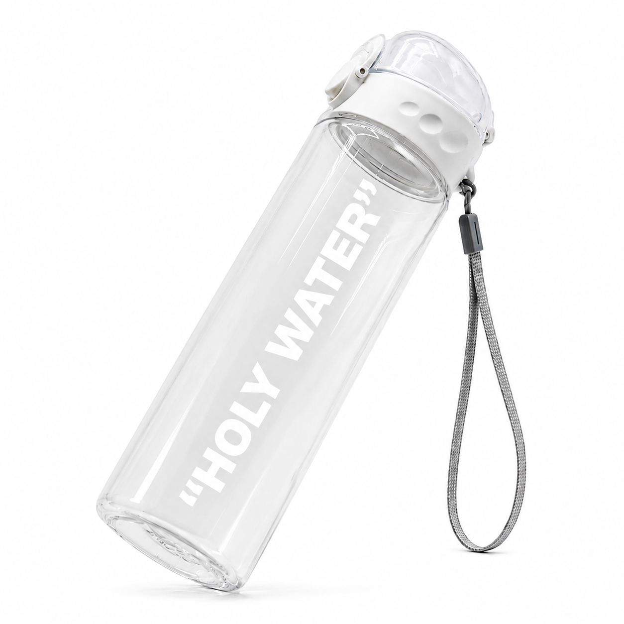 "Holy Water" Clear Water Bottle
