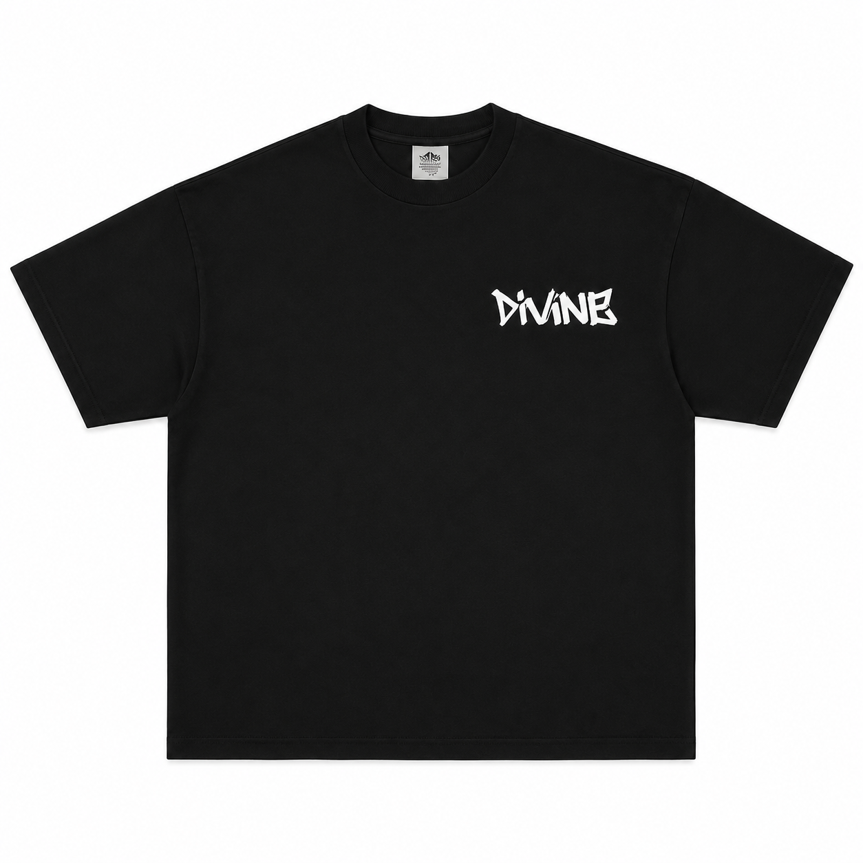 Black Minimal Divine Tee