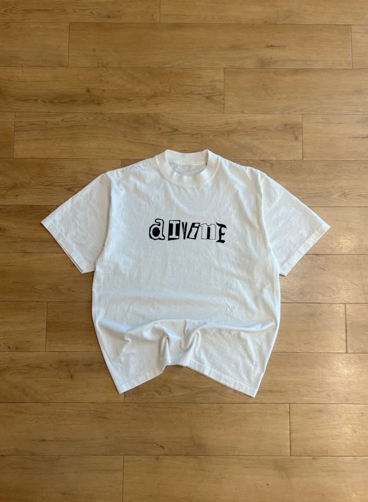 White "DIVINE" Tee