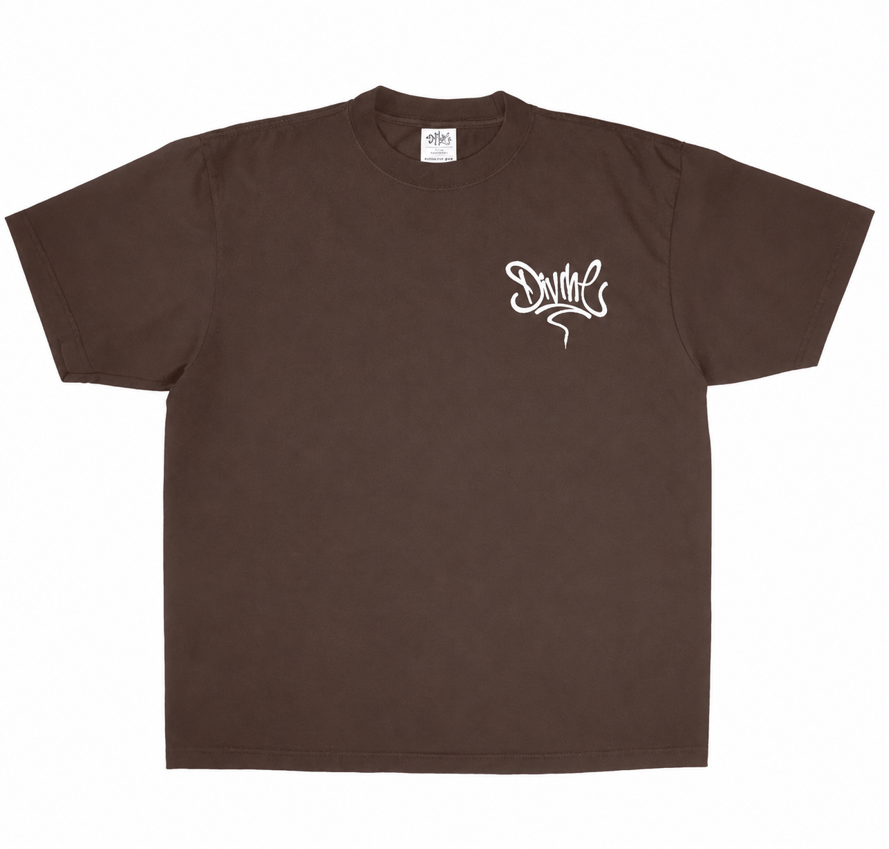 Brown Divine Graffiti Tee